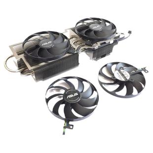 ASUS华硕RTX2060s 2070s 2080 DUAL 4热管显卡散热器 EVO显卡风扇