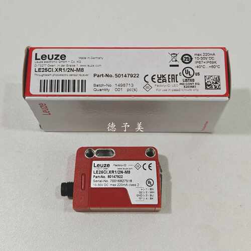 议价全新原装LE25CI.XR1/2N-M8德国劳易测LEUZE电子感应器5014792