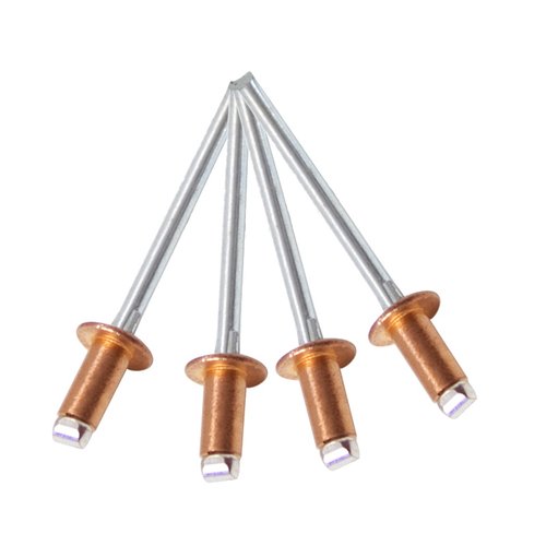 M2.4 M3.2 M4 M4.8紫铜抽芯铆钉半圆头铜拉钉开口型圆头铜拉帽钉