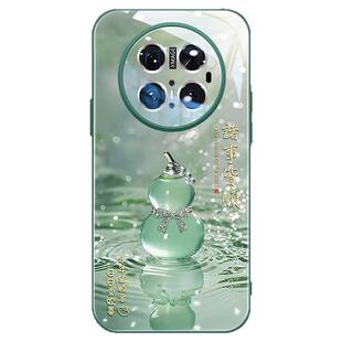 玉葫芦适用华为mate80pro手机壳中国风mate60pro高档玻璃pro+全包镜头mt50时尚男女70防摔40pro创意air绿色30