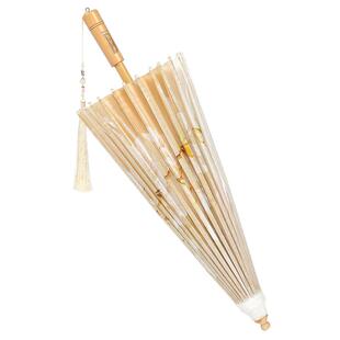 毕六福油纸伞晴雨两用国风汉服伞防水手工雨伞泸州非遗手工古风伞