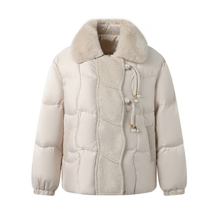 中年妈妈冬装羽绒棉服女新款时尚棉袄中老年女装保暖上衣洋气外套