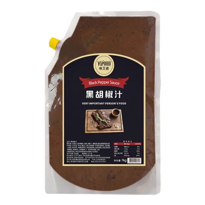 VIPOOD黑胡椒酱1kg/袋