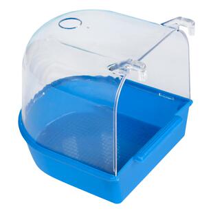 鸟用洗澡盒浴盆玄凤牡丹虎皮鹦鹉用品八哥鹩哥大号洗澡鸟笼子配件