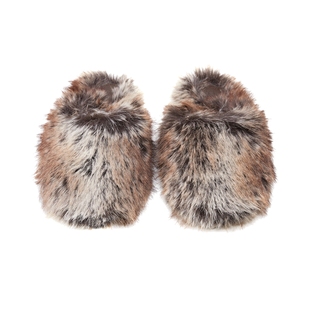 LESS优雅时尚舒适毛毛拖鞋秋冬圆头休闲便鞋女3O9M14690