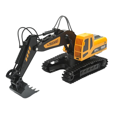 儿童大号合金遥控挖掘机玩具男孩仿真电动挖土机工程车彩盒充电款