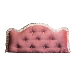 北欧靠垫床头皇冠大靠背双人公主风可拆洗护腰床上靠枕软包卧室