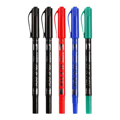 日本白金小双头油性记号笔勾线笔