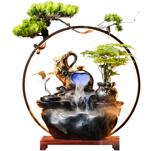 招财循环流水创意中式摆件
