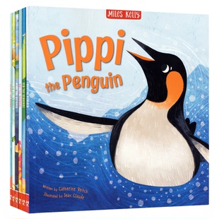 英文原版绘本 Miles Kelly Stories from the Sea Narwhal Penguin 海洋生物故事绘本6册 品格习惯养成 海洋生物幼儿科普