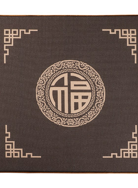 亚麻新中式印花印花可拆洗易清洗