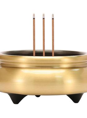 铜香炉供奉套装烛台财神观音神像