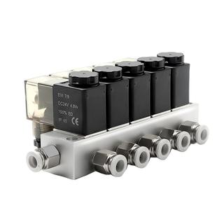 WTHD维腾鸿雕气动2V025-08含汇流板单电控开关通多路式电磁阀组