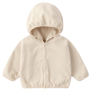 嘟嘟家宝宝连帽外套加绒冬装男童韩版上衣加厚女童保暖外衣童装