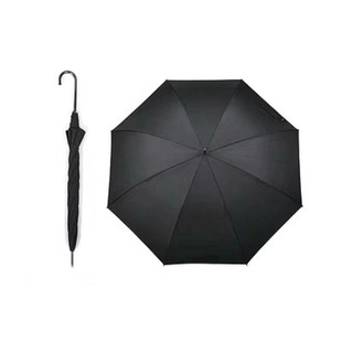 日系 夏超轻弯柄成人小清新男女防风速干手动晴雨伞直柄伞三色入
