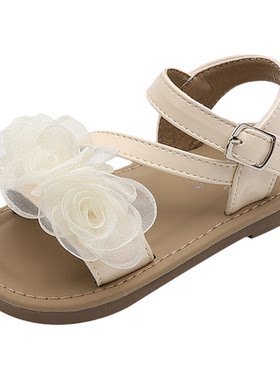 女童凉鞋夏季新款蕾丝女孩子公