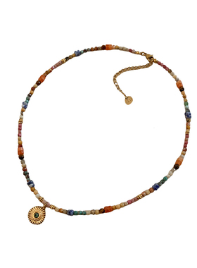 天然绿松石串珠项链女2025新款