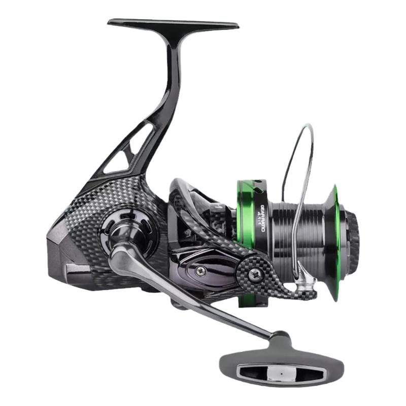 炫彩全金属不锈钢纺车轮鱼线轮防海水大斜口远投12000渔轮金属轮