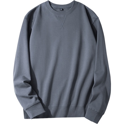 340G重磅纯棉卫衣男日系加厚新款