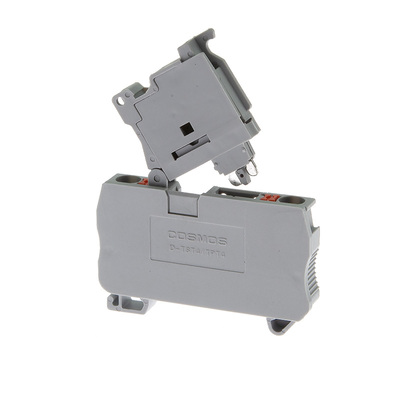 天宇TPT4-HESI保险丝端子PT4 LED带灯直插式熔断器接线端子排导轨