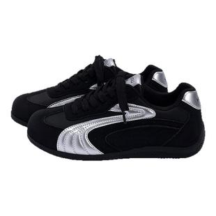 环球爆款德训鞋女款2025新款秋冬百搭休闲运动赛车鞋子内增高女鞋