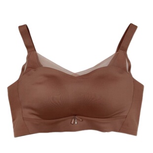 媛独一秀无痕薄杯透气瑜伽运动文胸罩无钢圈无骨侧收集中女内衣