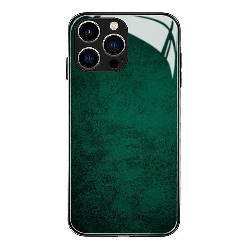 新中式深绿色纹理适用iPhone14promax苹果13手机壳小米12华为mate50玻璃p60一加oppo荣耀80保护