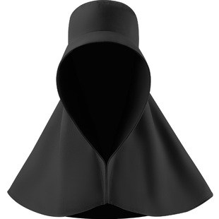 多方位遮阳帽女骑车出游大帽檐防晒帽口罩一体披肩帽防紫外线夏季