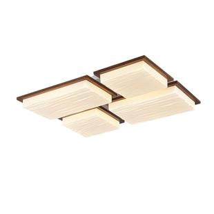 胡桃木led客厅主灯新中式卧室餐厅书房间过道原木风大气实木灯具