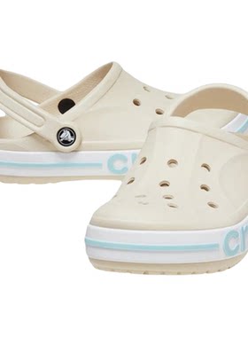 乐积运动 Crocs卡骆驰 Bayaband Clog米白蓝贝雅洞洞鞋205089-1LI