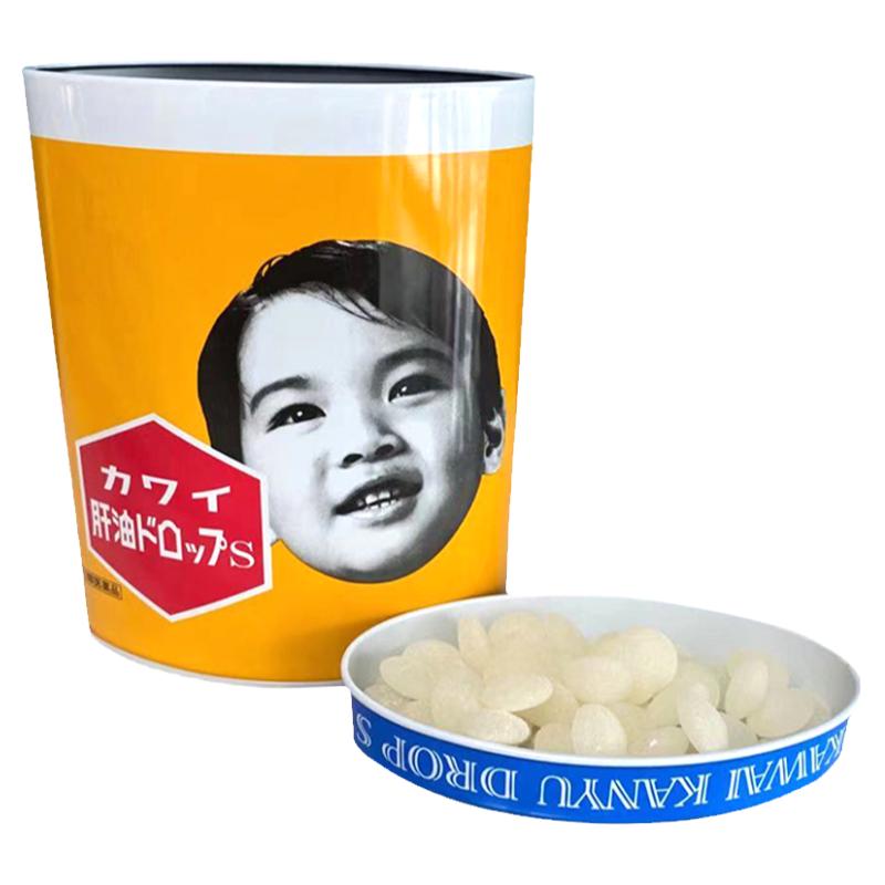 日本代购kawai鱼肝油儿童肝油丸钙卡哇伊鱼肝油可爱的A+D香蕉味糖