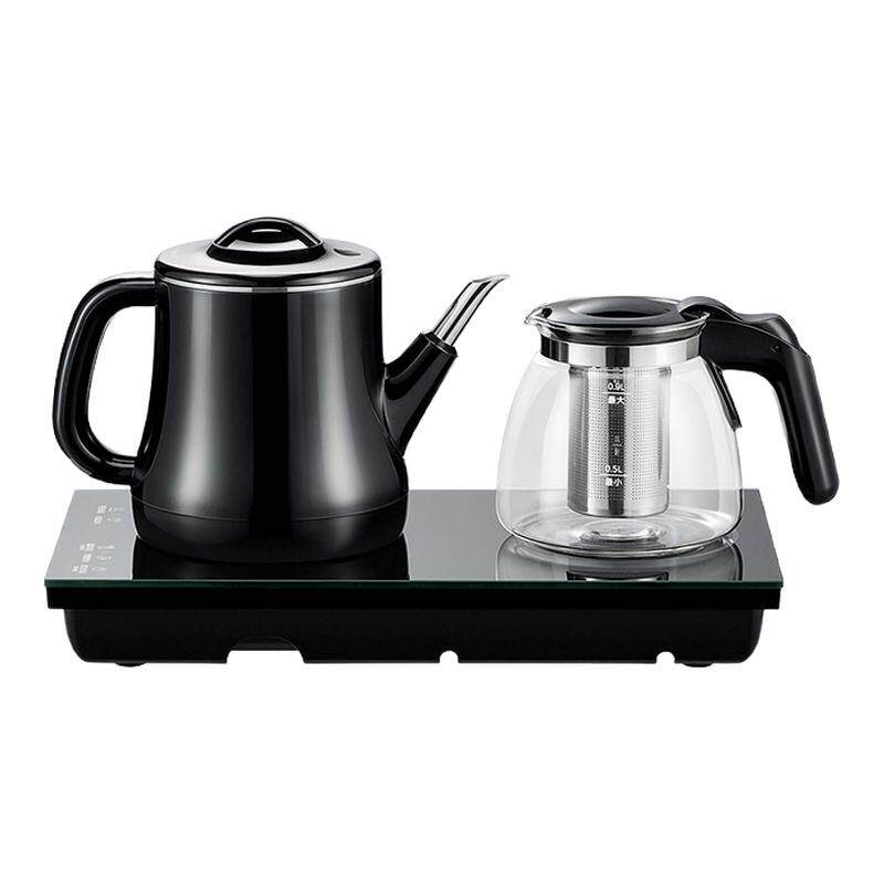 美的全自动底部上水电热水壶烧水壶养生壶煮茶器一体茶盘家用智能