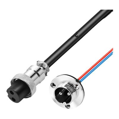 法兰盘带防尘盖航空插头