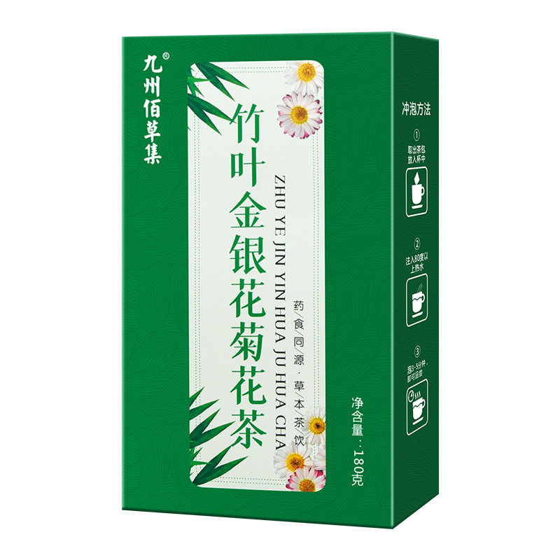 竹叶金银花决明子枸杞茶熬夜恢复
