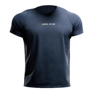 劳拉之星LS0079跑步圆领透气男短袖T恤健身羽毛球运动舒适速干衣