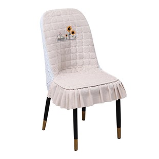 弧形椅子套罩高级椅套家用餐桌餐椅套四季新款座椅套凳子保护套A6