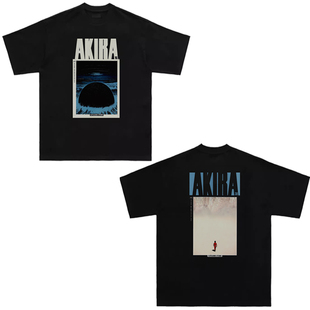原创阿基拉AKIRA自制Anime动漫short sleeves印花圆领T恤短袖宽松