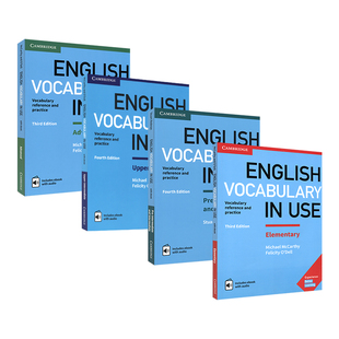 【自营】Cambridge English Vocabulary in Use 剑桥英语词汇 初级 中级  高级 附赠在线电子书 工具书 英文原版进口图书