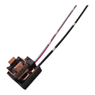 汽车H1进口灯座远光近光灯灯泡大灯插座单脚爪陶瓷双线耐高温底座