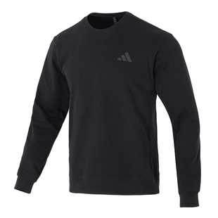 阿迪达斯卫衣外套男士冬季新款运动服透气宽松休闲套头衫圆领卫衣