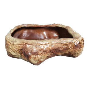 多肉花盆陶瓷创意粗陶微景观盆景盆透气异型无孔陶罐套装拼盘新品