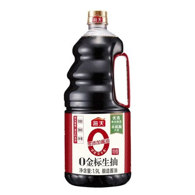 海天0添加金标生抽1.9L特级