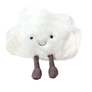 新品可爱日系小白云毛绒云朵包单肩斜跨Lolita包仙女软妹手机百搭