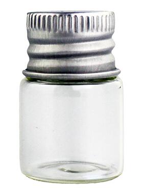 【防漏】铝盖胶塞小小玻璃瓶