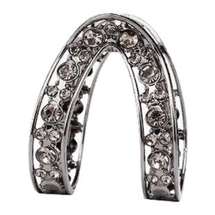 高马尾V型抓夹固定神器后脑勺丸子头发夹高级感水钻夹子头饰女