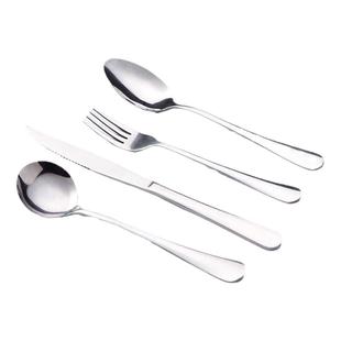 墨色不锈钢牛排刀叉套装高级感轻奢西餐餐具吃牛排刀叉勺三件全套