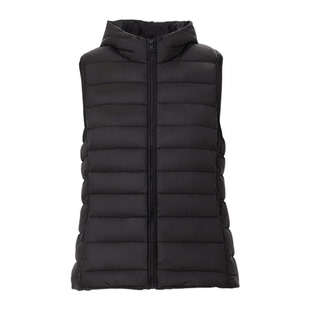 雅鹿轻薄羽绒马甲女士2026冬季新款背心短款保暖羽绒内胆立领外套