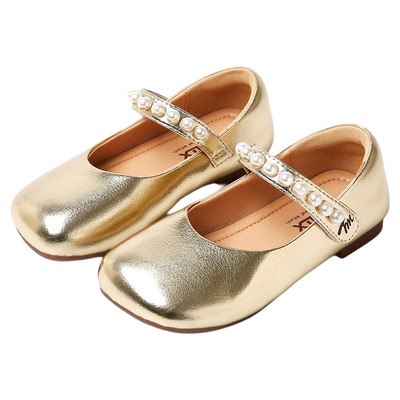 天美意童鞋2026年春夏新款女童软底公主鞋小女孩百搭舒适休闲皮鞋