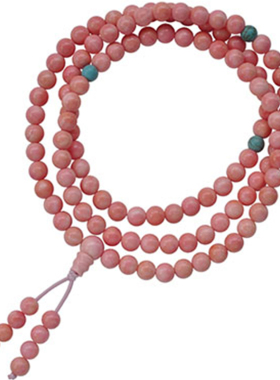 收藏远古粉嫩珊瑚贝串手链串佛珠