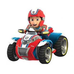 正版汪汪队立大功莱德队长巡逻车汪汪队玩偶救援摩托玩具车礼物